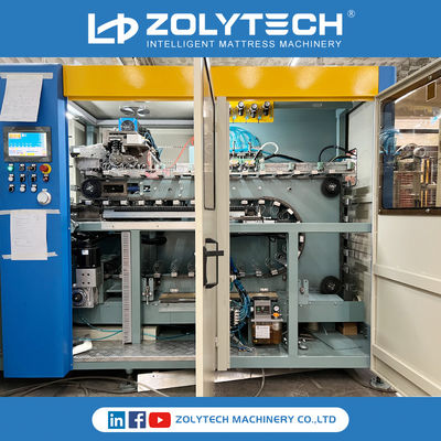 Zeilenhöhe 100-250mm der ZOLYTECH-Taschen-Frühlings-umwickelndes Maschinen-180pcs/Min Computerized Pocket Spring Production
